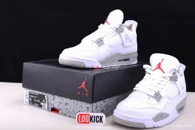 Kick Theory Retro 4 (2021) White Oreo Jordan CT8527-100 0512